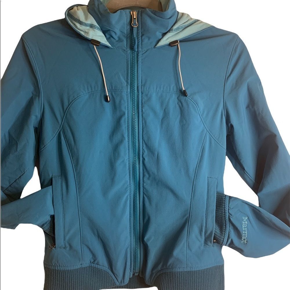 Marmot blue zip up Jacket size S